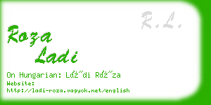 roza ladi business card